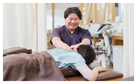 後遺症を残さないための対策の様子